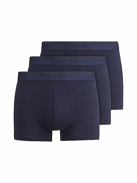 OLYMP Boxershorts, (Packung, 3 St., 3er), mit Ton-in-Ton Markenlogo günstig online kaufen