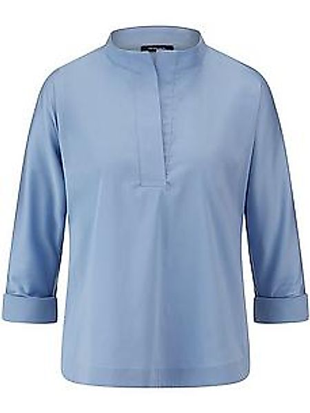 Bluse Stehkragen Peter Hahn blau günstig online kaufen