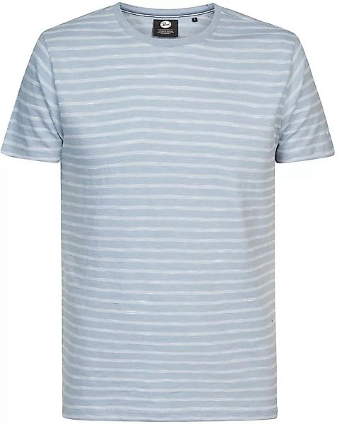 Petrol T Shirt Gestreift Hellblau - Größe XL günstig online kaufen