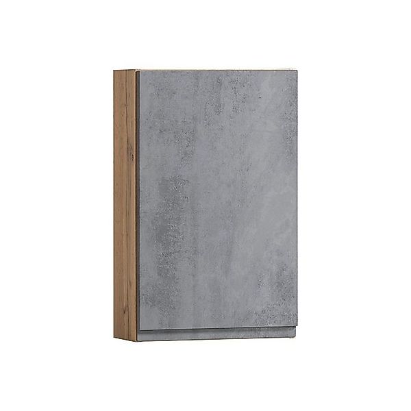 Lomadox Hängeschrank VASTO-03-CONCRETE Bad in Wotan Eiche Nb. mit Beton Opt günstig online kaufen