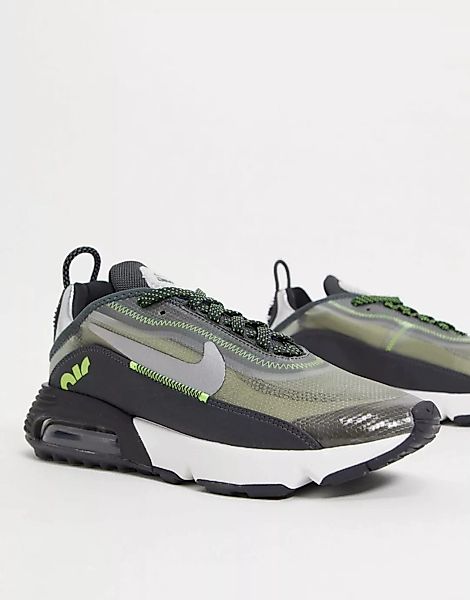 Nike – Air Max 2090 – Sneaker in Schwarz und Grün günstig online kaufen