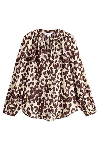 Next Langarmbluse Langärmelige Bluse mit V-Ausschnitt günstig online kaufen