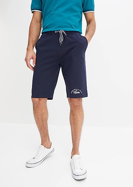 bonprix Bermudas aus Baumwolle, mit Kordelverschluss, Regular Fit günstig online kaufen