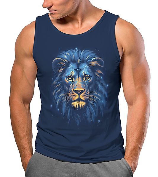 Neverless Tanktop Herren Tank-Top Löwe Lion günstig online kaufen