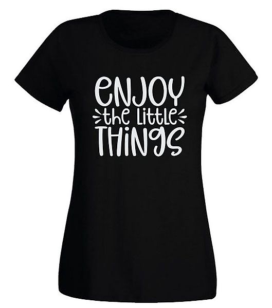 G-graphics T-Shirt Damen T-Shirt - Enjoy the little things mit trendigem Fr günstig online kaufen