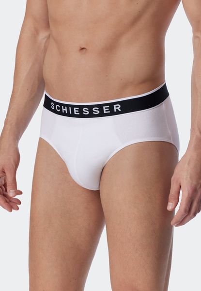 Schiesser Rioslip "95/5" 3er-Pack, mit sportlichem Webgummibund mit kontras günstig online kaufen