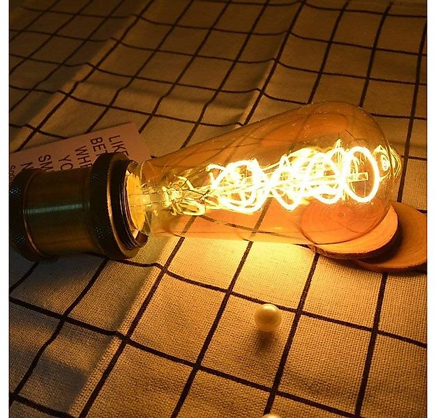 ZMH LED-Leuchtmittel 1x, 3x, 6x Edison Glühbirne E27 LED - 4W ST64 2200K, 1 günstig online kaufen