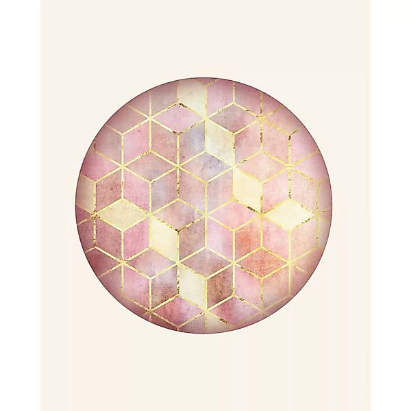Komar Wandbild Mosaik Circle Rosso Abstrakt B/L: ca. 40x50 cm günstig online kaufen