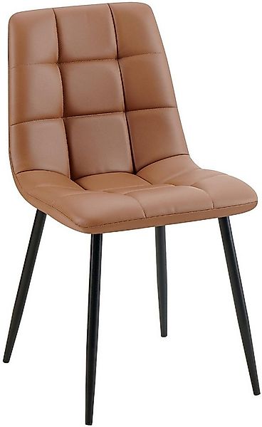 CLP Esszimmerstuhl Antibes (1er, 1 St), Polsterung mit Kunstleder-Bezug, Me günstig online kaufen