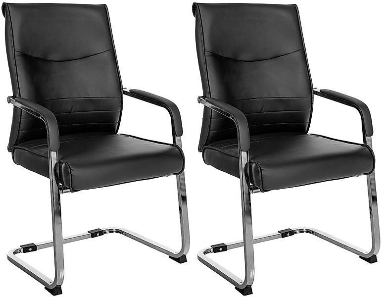CLP Besucherstuhl Hobart (2er Set), Kunstleder günstig online kaufen