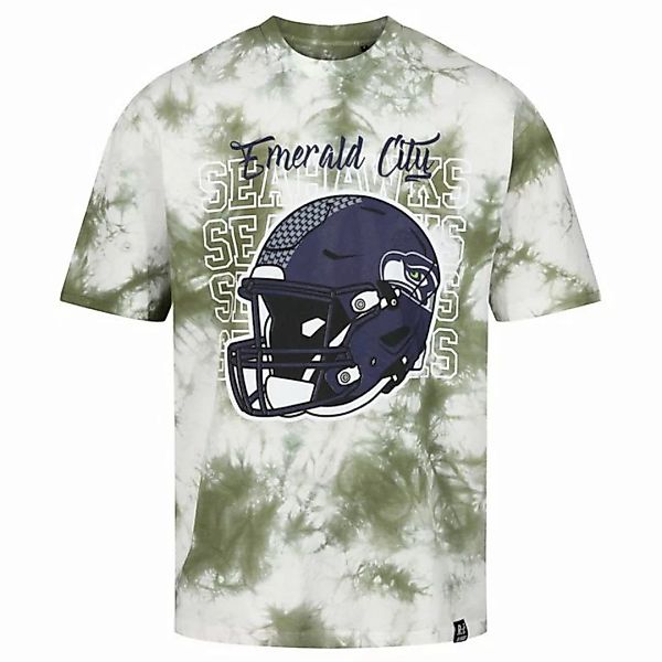 Recovered Print-Shirt Seattle Seahawks - NFL - Tie-Dye Relaxed T-Shirt, Hel günstig online kaufen