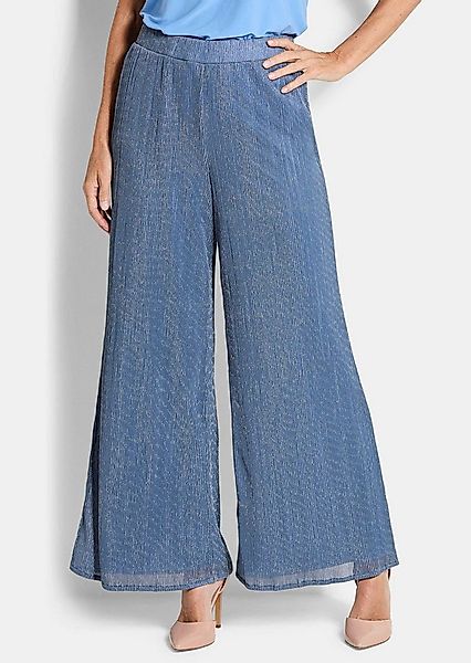 GOLDNER Schlupfhose Kurzgröße: Schlupfhose mit Glanzeffekt Glanzhose mit Ru günstig online kaufen