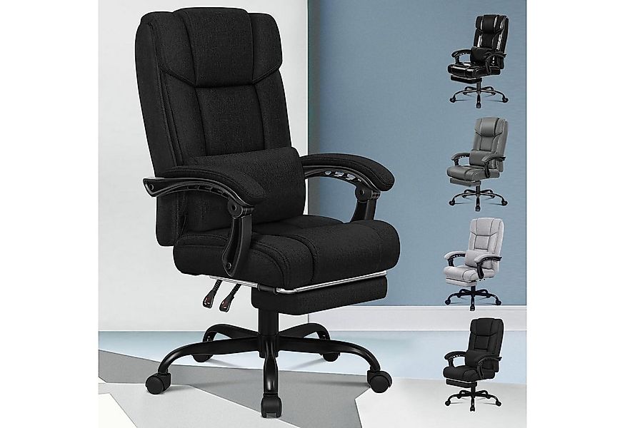LuxusKollektion Bürostuhl Ergonomischer Bürostuhl mit Fußstütze hoher Rücke günstig online kaufen