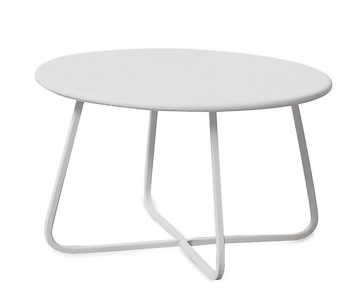 Niedriger Tisch Daisy Ø 65 cm weiß BCU günstig online kaufen