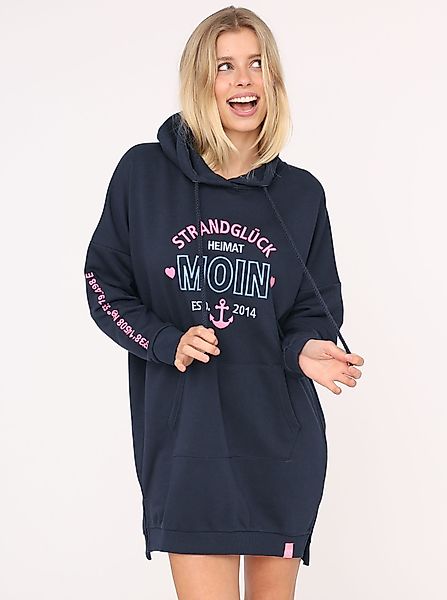Zwillingsherz Sweatkleid "Strandglück" mit Stickerei vorne günstig online kaufen