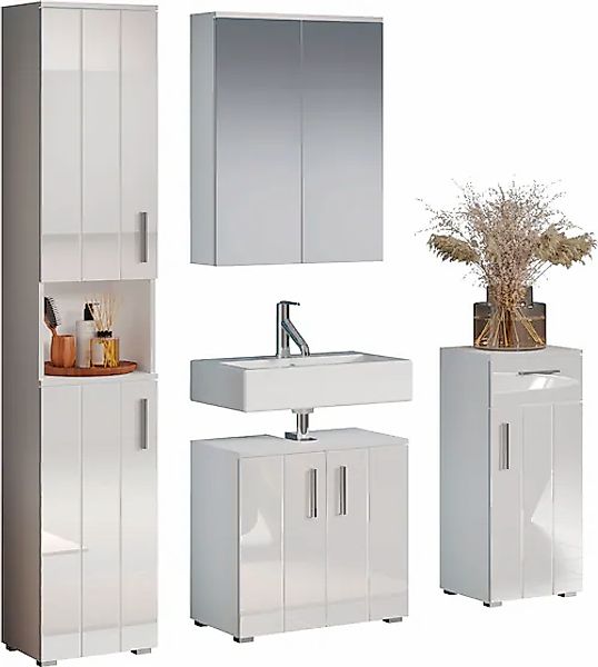 welltime Badezimmer-Set »Prag« Set, 4 Stk. tlg. günstig online kaufen