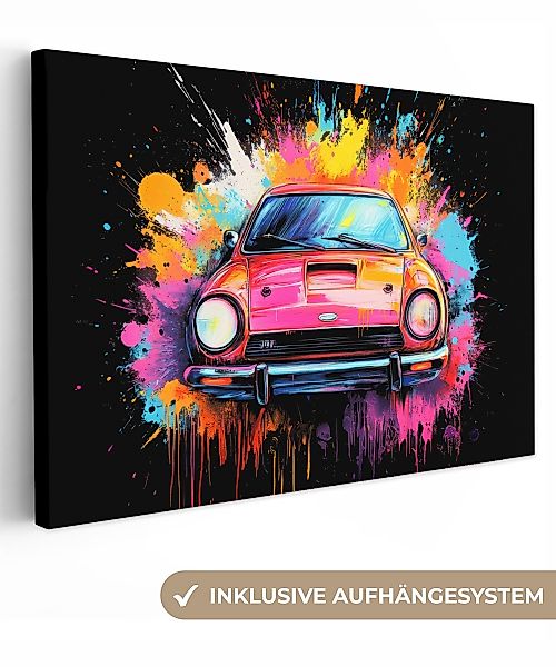 OneMillionCanvasses® Leinwandbild Graffiti - Auto - günstig online kaufen