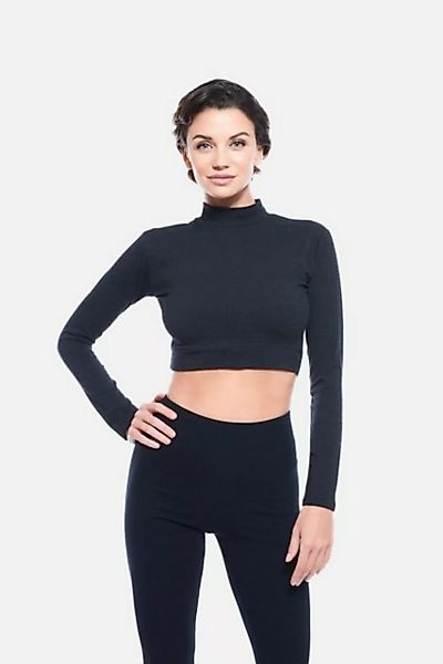 Evoni Crop-Top Damen Thermo Langarmshirt günstig online kaufen