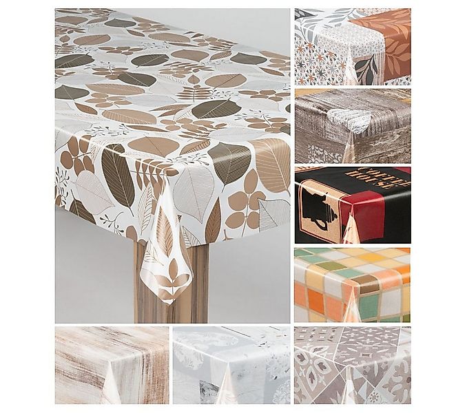 laro Tischdecke laro Wachstuch-Tischdecke Wachstischdecke Gartentischdecke günstig online kaufen