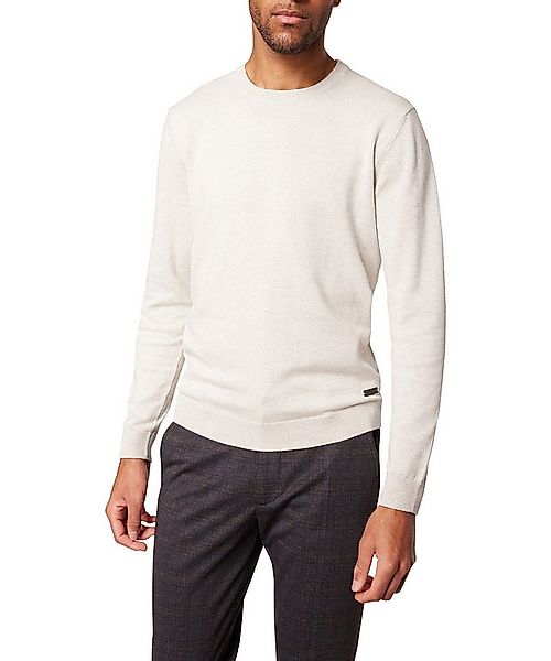 Pierre Cardin Rundhalspullover Strick RH mit Rippbündchen günstig online kaufen