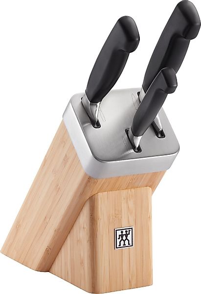 Zwilling Messerblock »**** VIER STERNE«, 4 tlg., Selbstschärfender Messerbl günstig online kaufen