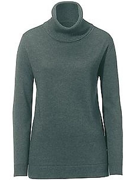 Rollkragen-Pullover Modell Tamara Peter Hahn Seide/Kaschmir grün günstig online kaufen