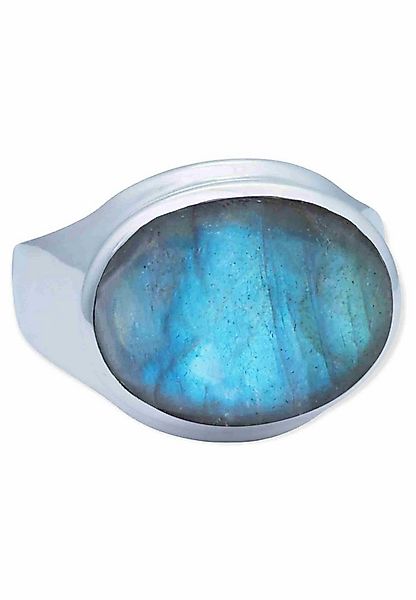 mantraroma Silberring URGAMAL aus 925 Silber mit Labradorit (Ring mit Schmu günstig online kaufen