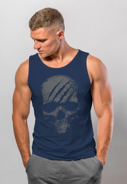 Neverless Tanktop Herren Tank-Top Totenkopf Skull günstig online kaufen
