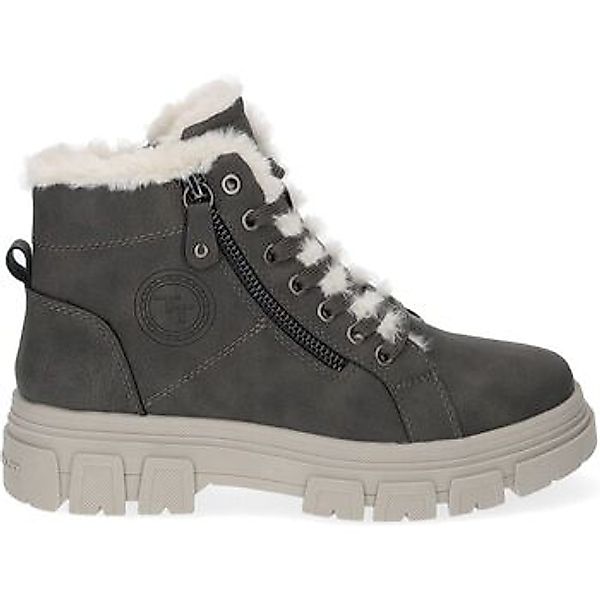 TOM TAILOR Schnürstiefelette "Tom Tailor Stiefelette Lederimitat/Textil" günstig online kaufen