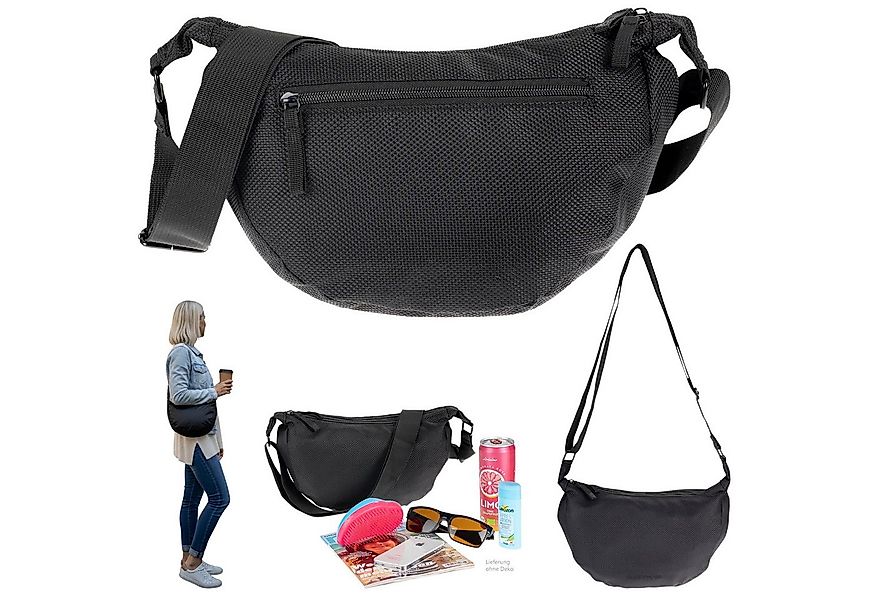 Alessandro Salvatore Handtasche Moon Bag Damen Schultertasche Banane Tasche günstig online kaufen