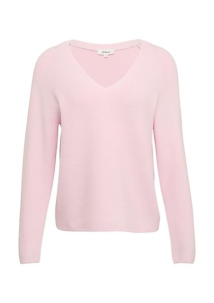 s.Oliver Strickpullover mit U-Boot Ausschnitt günstig online kaufen