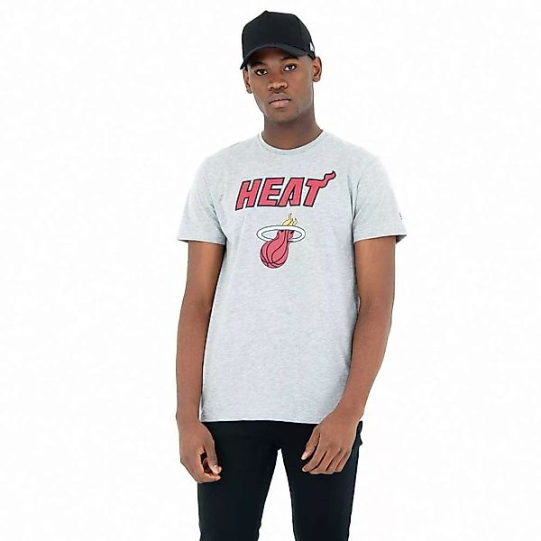 New Era Team Logo Miami Heat Kurzärmeliges T-shirt XS-S Grey günstig online kaufen
