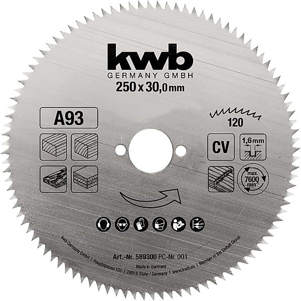 kwb Kreissägeblatt, Kreissägeblatt 250 x 30 günstig online kaufen