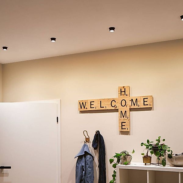 Paulmann Gil LED-Einbau schwarz matt/eisen 3er-Set günstig online kaufen