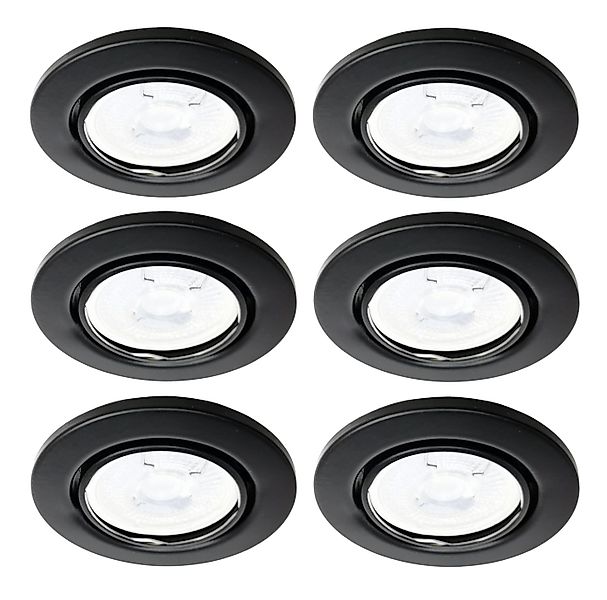 TRANGO LED Einbauleuchte, Dimmfunktion, 6er Set 6729-065G6KSDAK LED Deckens günstig online kaufen
