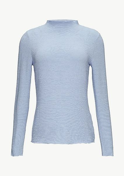 comma casual identity Langarmshirt Strukturiertes Jerseyshirt günstig online kaufen