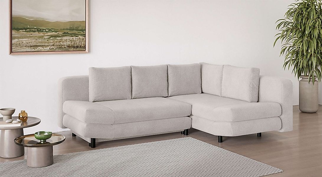 Home affaire Ecksofa "LENNARA Schlafsofa mit Bettkasten, Maße B/T/H: 234/17 günstig online kaufen