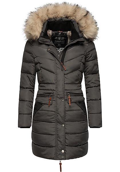 Navahoo Steppmantel "Paula", stylischer Winter Parka m. edlem Fellimitat günstig online kaufen