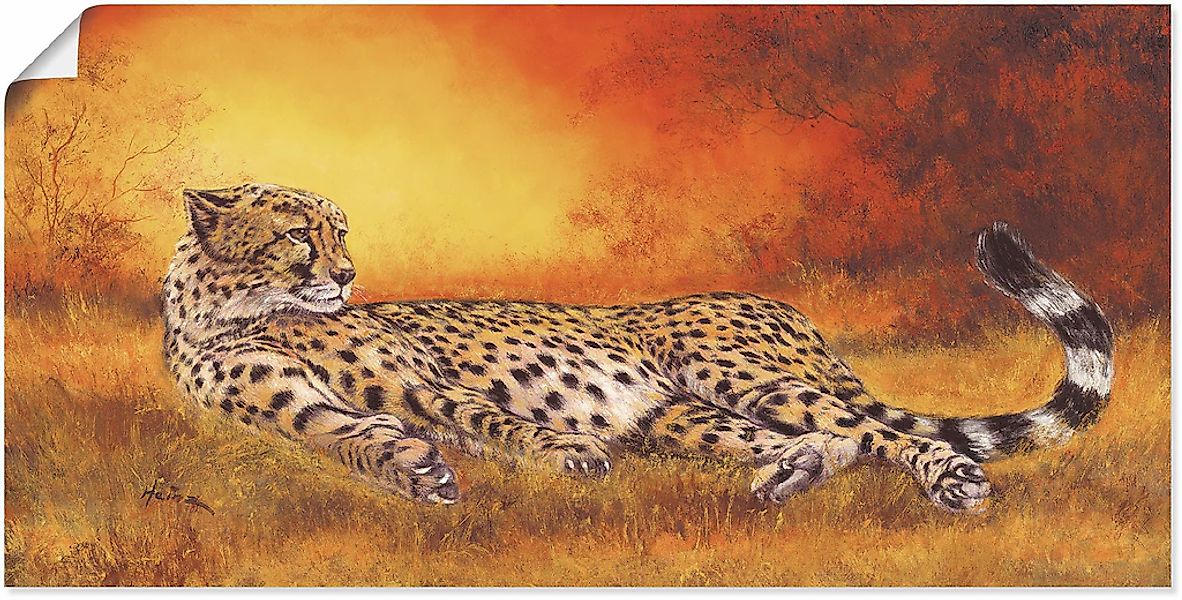 Artland Wandbild "Gepard", Geparden Bilder, (1 St.), als Alubild, Outdoorbi günstig online kaufen