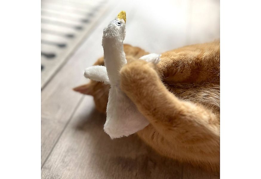 Aumüller Tierkuscheltier Katzenspielzeug Gilbert Gans, 3er Set, Spielzeug m günstig online kaufen