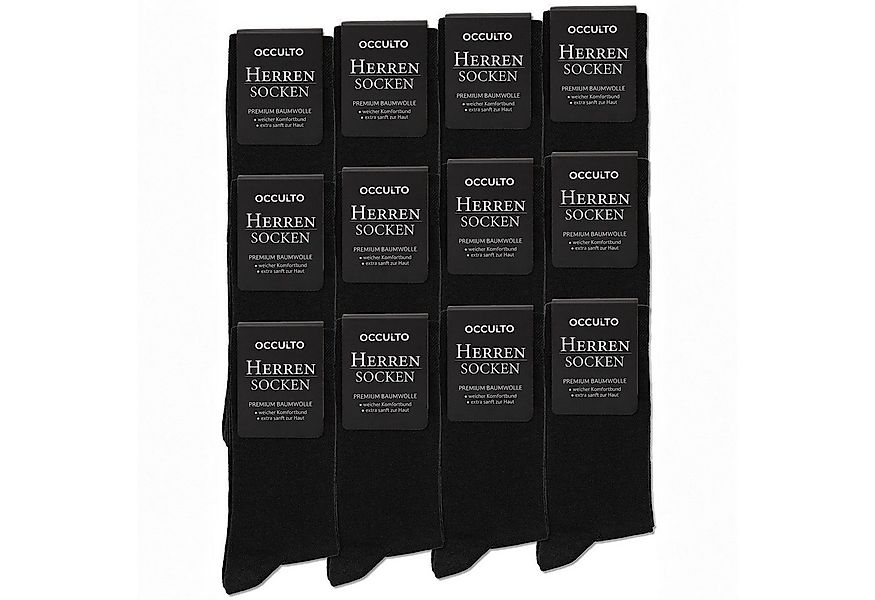 OCCULTO Businesssocken Herren Business Socken 6er Pack, 12er Pack (Modell: günstig online kaufen