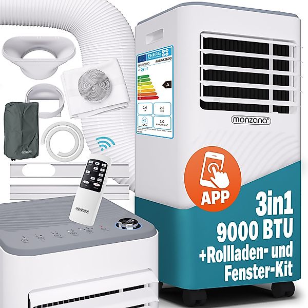 monzana Klimagerät, 9000BTU 3in1 1000W WIFI günstig online kaufen