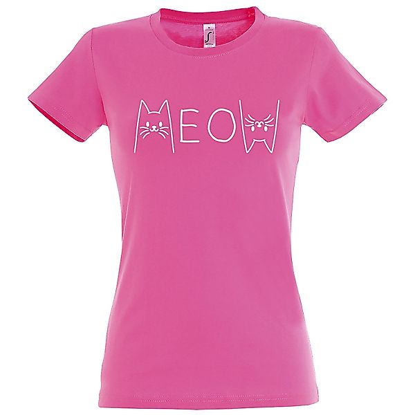 Youth Designz Print-Shirt MEOW Damen T-Shirt günstig online kaufen