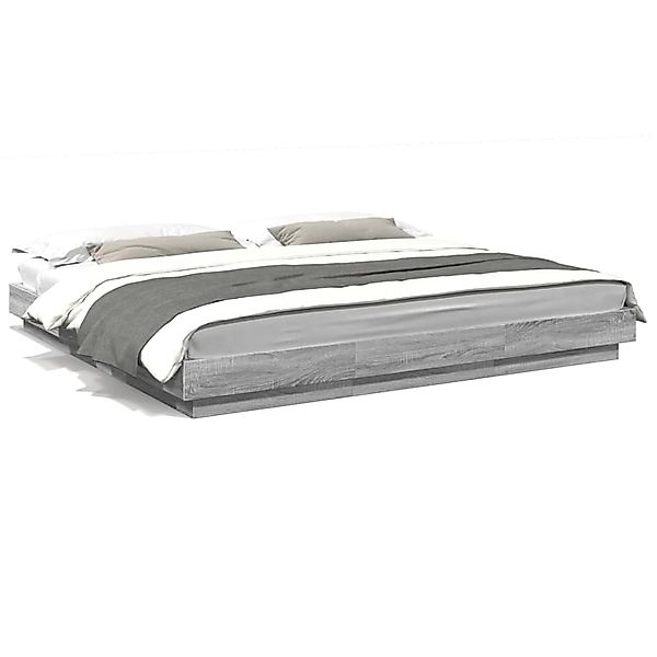 vidaXL Bettgestell Grau Sonoma 180x200 cm Holzwerkstoff 3281173 günstig online kaufen
