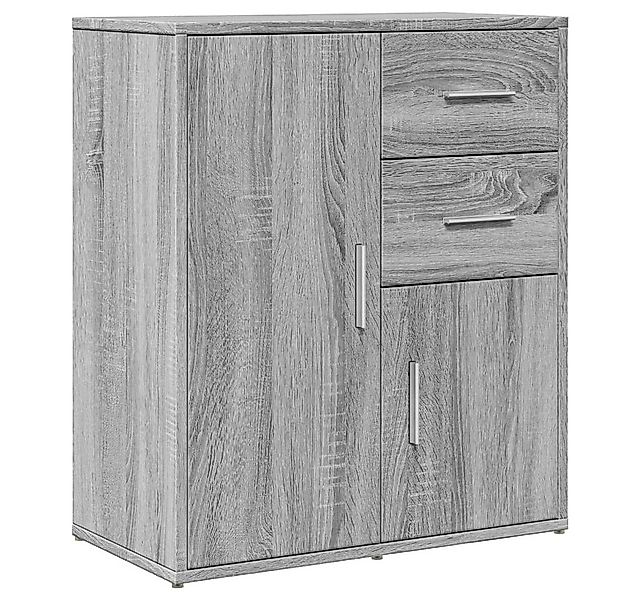 vidaXL Sideboard Sideboard Grau Sonoma-Eiche 60x31x70 cm Holzwerkstoff (1 S günstig online kaufen
