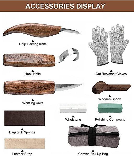 UE Stock Holz-Reparaturset 10-teiliges Holzschnitzwerkzeug Set günstig online kaufen