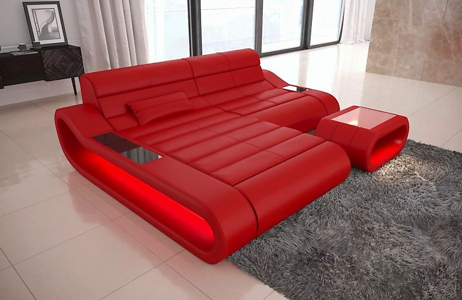 Sofa Dreams Ecksofa Leder Sofa Ledercouch Concept L Form kurz Ledersofa, Co günstig online kaufen