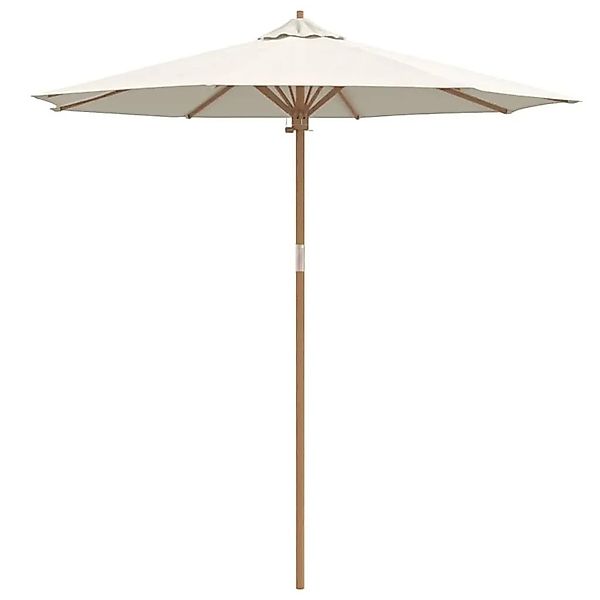 vidaXL Gartenparasol Cremeweiß 240 x 240 x 260 cm Bambus 4108082 günstig online kaufen