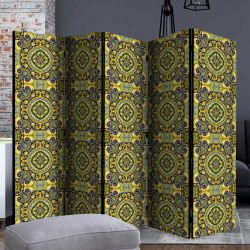 Paravent in Bunt orientalischem Kachelmuster günstig online kaufen