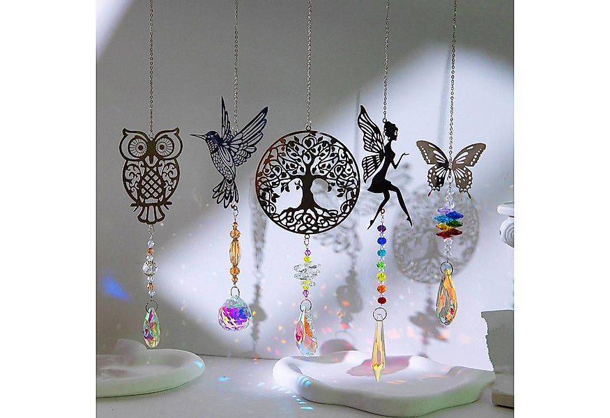 XDeer Fensterdekoration 2/5 Stück Kristall Sonnenfänger Fenster,Kristall Re günstig online kaufen